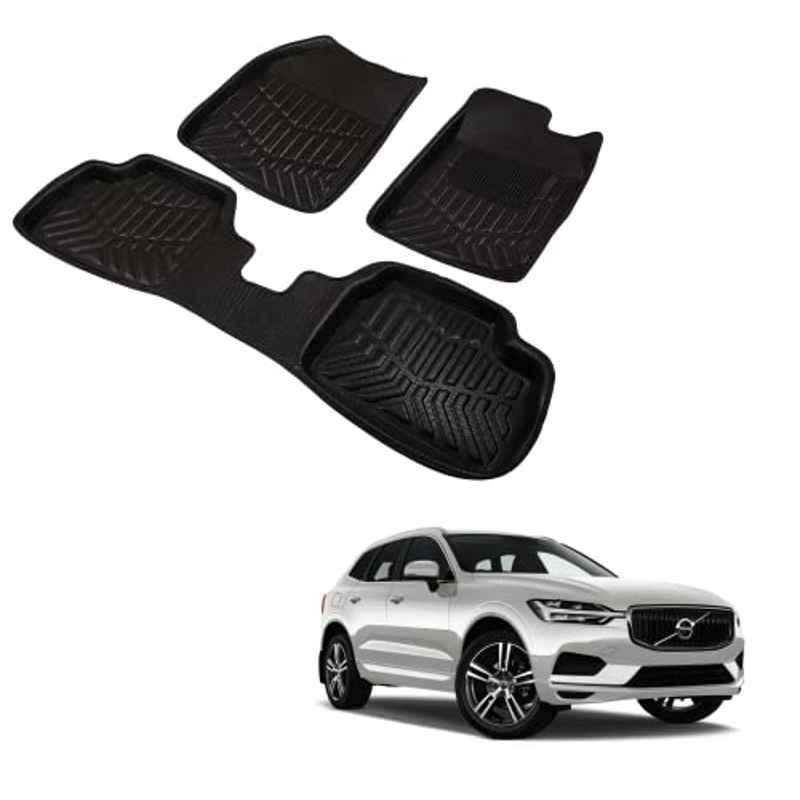 Kozdiko 3D Black Car Foot Mat Set for Volvo XC60, dshbdhb189