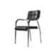 Da Urban Eclife Black Fabric & Foam Medium Back Visitor Chair with Arms (Pack of 2)