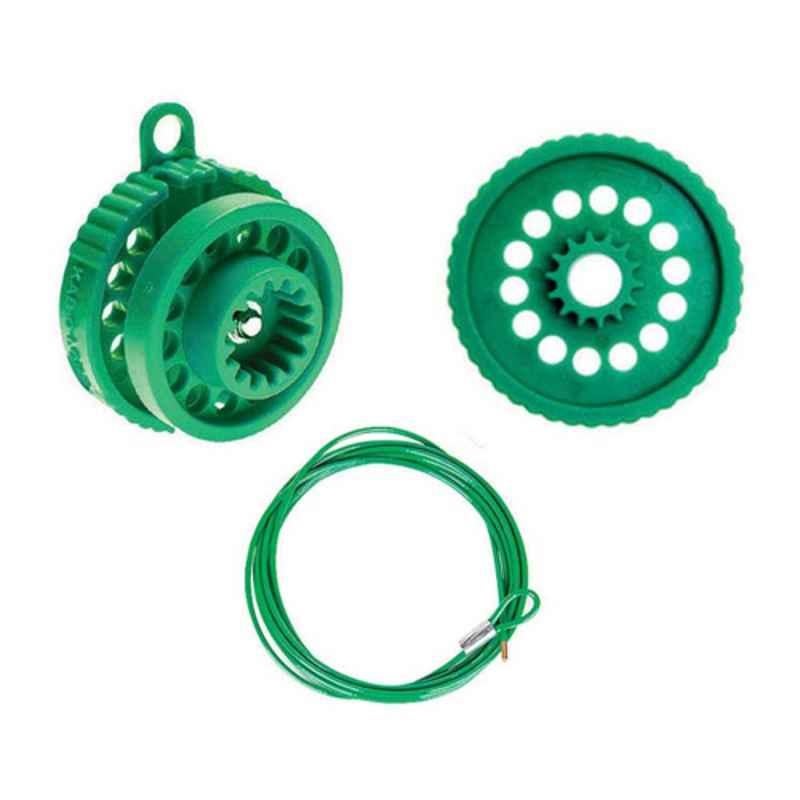 KAB-O-LOK 5m Green Nylon PA6 & 15% Glass Cable Lockout Set, CL-KBLK-G5-ST