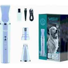 VGR V-205 ABS Blue 3 in 1 Professional Pet Grooming Kit with 120min Run Time & 2 Years Warranty