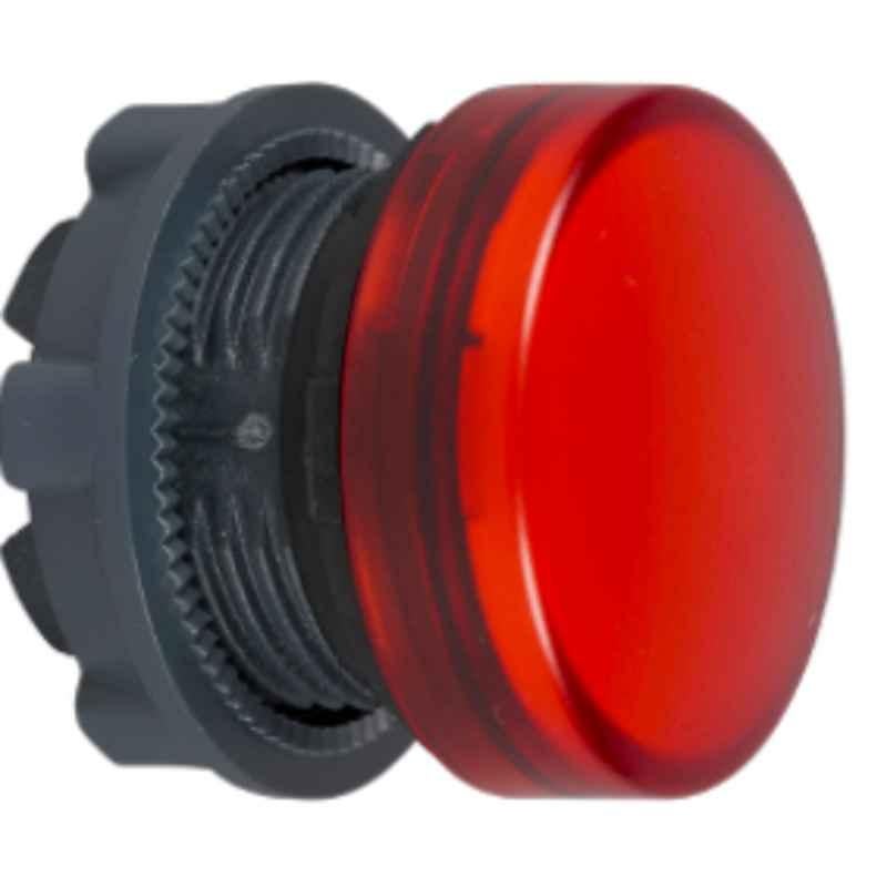 Schneider Harmony 22mm Red Plain Lens Pilot Light Head for Integral LED, ZB5AV043