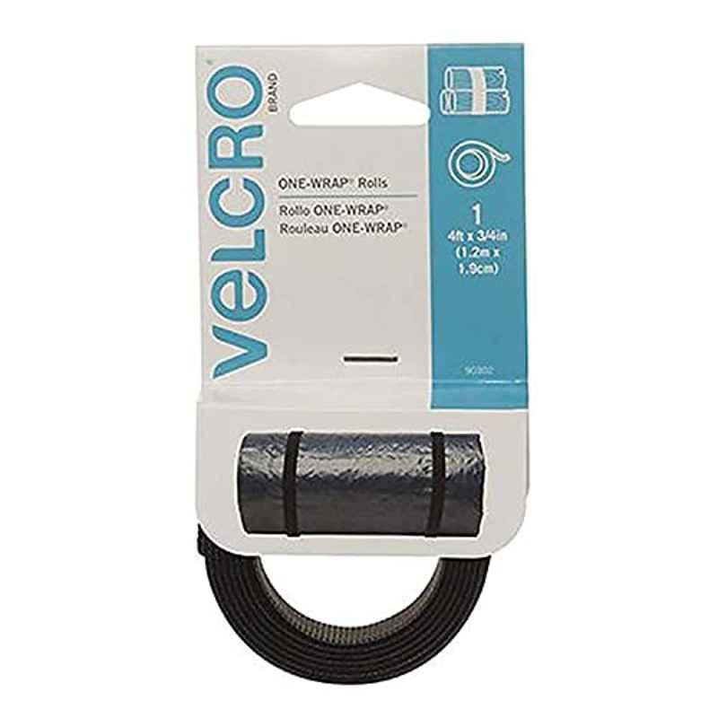 Velcro 90302 38 ftx3/4 inch Black Wrap Strap