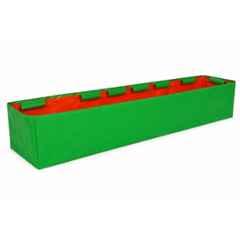 India Green Innovative 48x12x12 inch 220GSM HDPE Rectangular Green UV Treated Grow Bag for Terrace Gardening