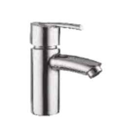 Somany Cella Brass Chrome Finish Single Lever Basin Mixer with Braided Hose Set, 272111150011