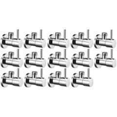 Senkiddpro Turbo Stainless Steel Chrome Finish Wall Mounted Angle Cock (Pack of 14)