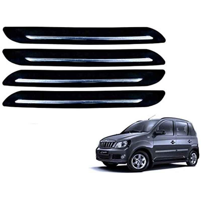 Kozdiko 4 Pcs Single Chrome Bumper Protector Set for Mahindra Quanto