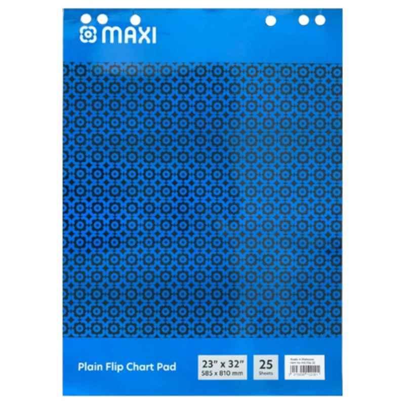 Maxi 585x810mm 20 Sheets White Plain Flipchart Pad