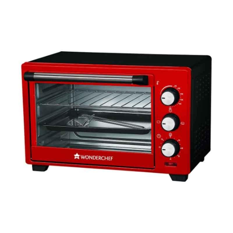 Wonderchef 19L 1280W Red Oven Toaster Griller Crimson Edge, 63153692