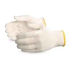 Noble 40g White Cotton Knitted Gloves, Size: Free (Pack of 20)