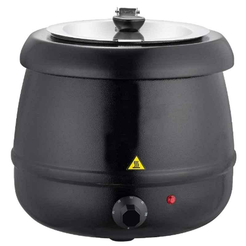 Khushi Udyog 3 Litre 200W Stainless Steel Black Electric Soup Warmer