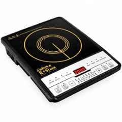 Sukya K Starr 2000W ABS Black & White Induction Cooktop with Touch Panel, 8 Preset Cooking Functions, Digital LED Display & 1 Year Warranty, SKS2000WIDAUG26