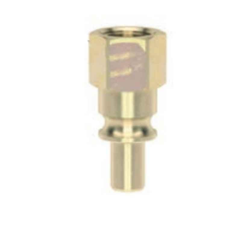 Ludecke F1K14GI G 1/4 Single Shut-off Female Thread Quick Connect Coupling with Plug