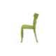 Supreme Cruz Wooden Looks Plastic Moss Green Chair without Arm (Pack of 2)