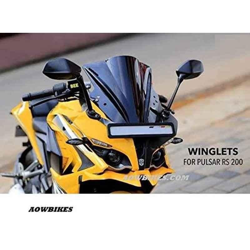 Rs200 Bike Pulsar Rs 200 Visor Price Buy Meenu Arts Front Winglet