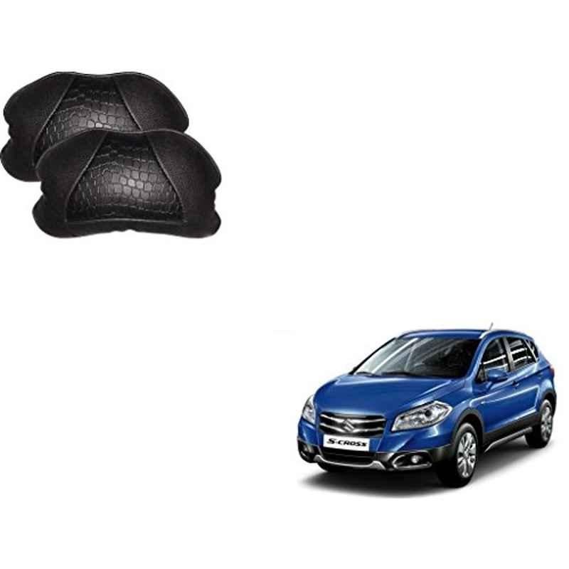 Kozdiko 2 Pcs Memory Foam Black Neck Rest Cushion Pillow Set for Maruti S Cross