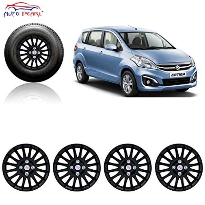 Auto Pearl 4 Pcs 15 inch Black Wheel Cover Set for Maruti Suzuki Ertiga Type 2