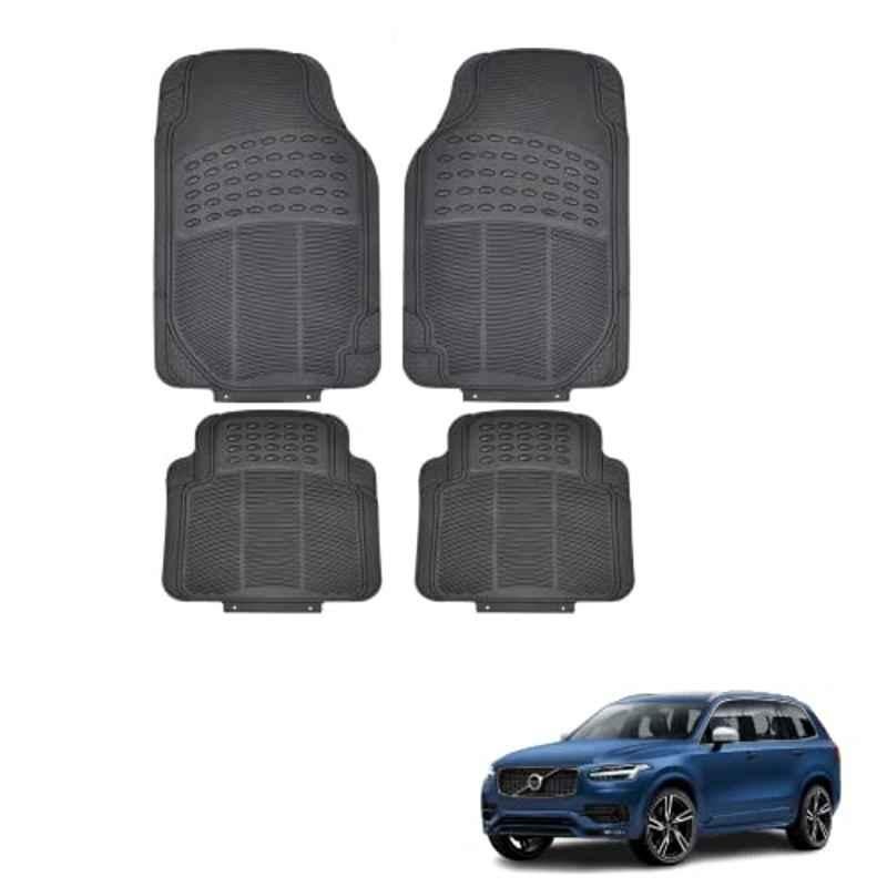 Kozdiko 4 Pcs Rubber Black Car Simple Floor Mat Set for Volvo XC90