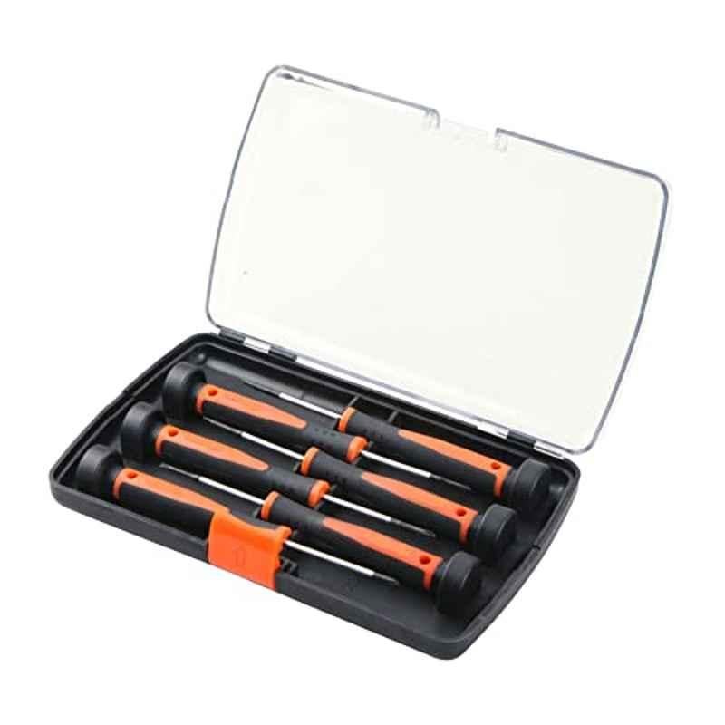 6 Pcs Orange & Black Mini Precision Screwdriver Set
