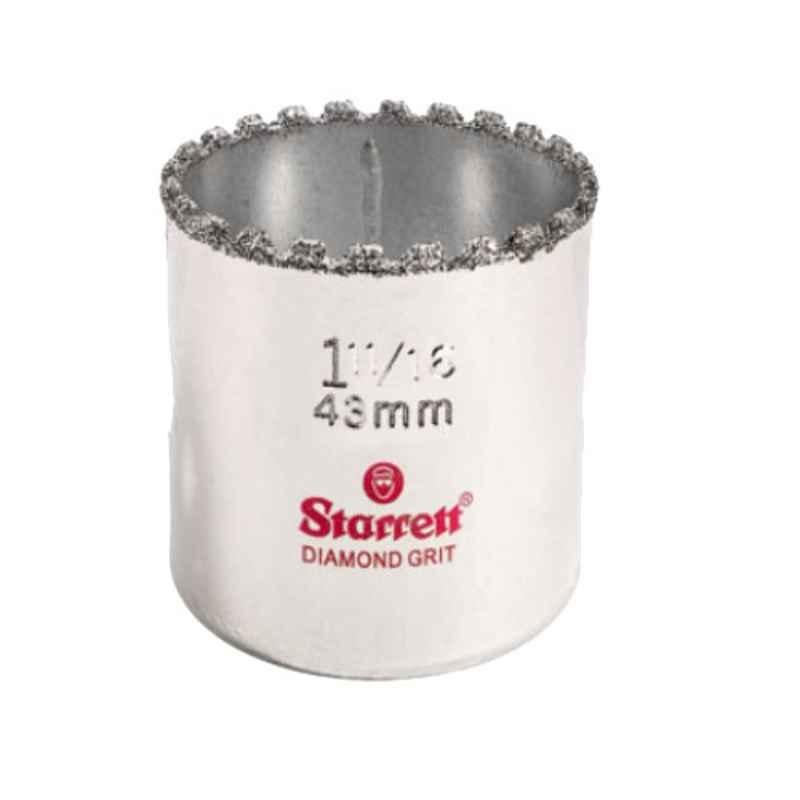 Starrett 43mm Silver Diamond Grit Hole Saw, KD1116-N