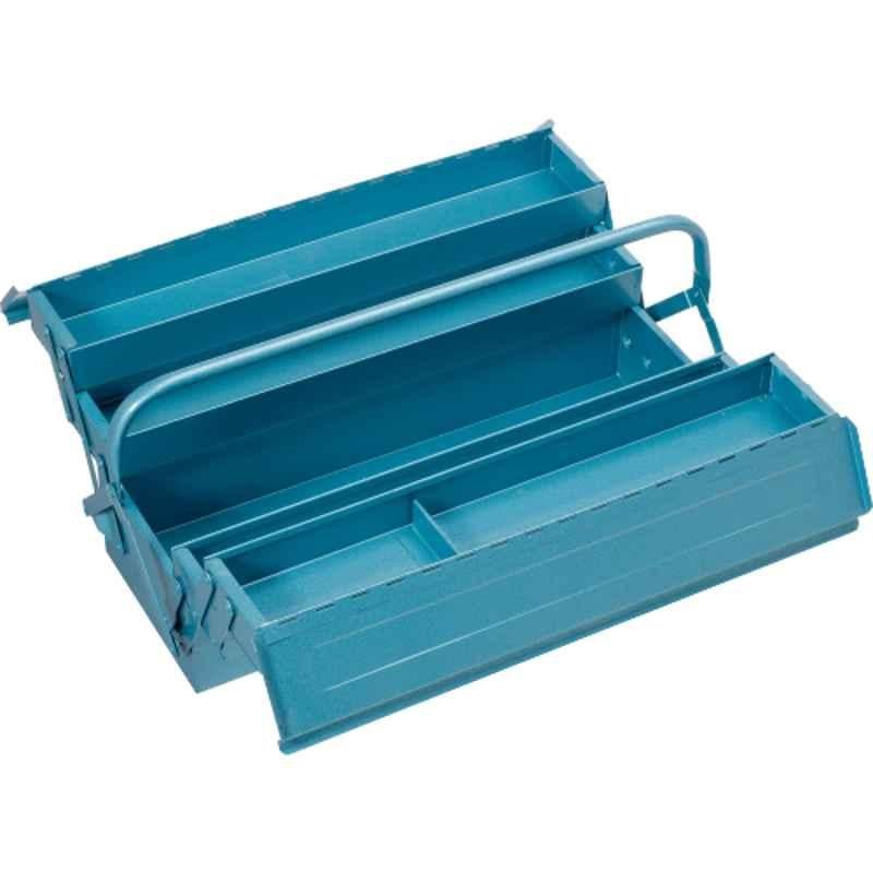 Elora 530x200mm Blue Lacquered Steel Sheet Cantilever Tool Box with 5 Trays, 810L