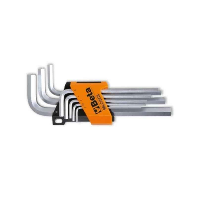 Beta 96LC/SC8 8Pcs Long Series Offset Hexagon Key Wrench Set, 000960334