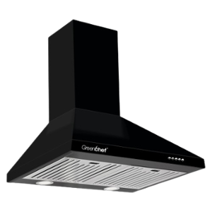 Greenchef BK60 60cm 880 CMH Aluminium Black Wall Mounted Chimney