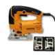 Krost Metal Ingco 650W Jigsaw Machine With Variable Speed And Blade Set For Wood Cutting And Stencil (Orange, 5 Piece)