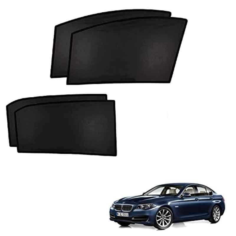 Kozdiko 4 Pcs Custom Fit Non Magnetic Curtains Mesh Car Sun Shade Set for BMW 5 Series