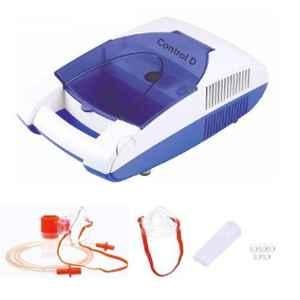 Control D 75W Blue & White Premium Compressor Complete Nebulizer Kit with Mouth Piece, CDWB