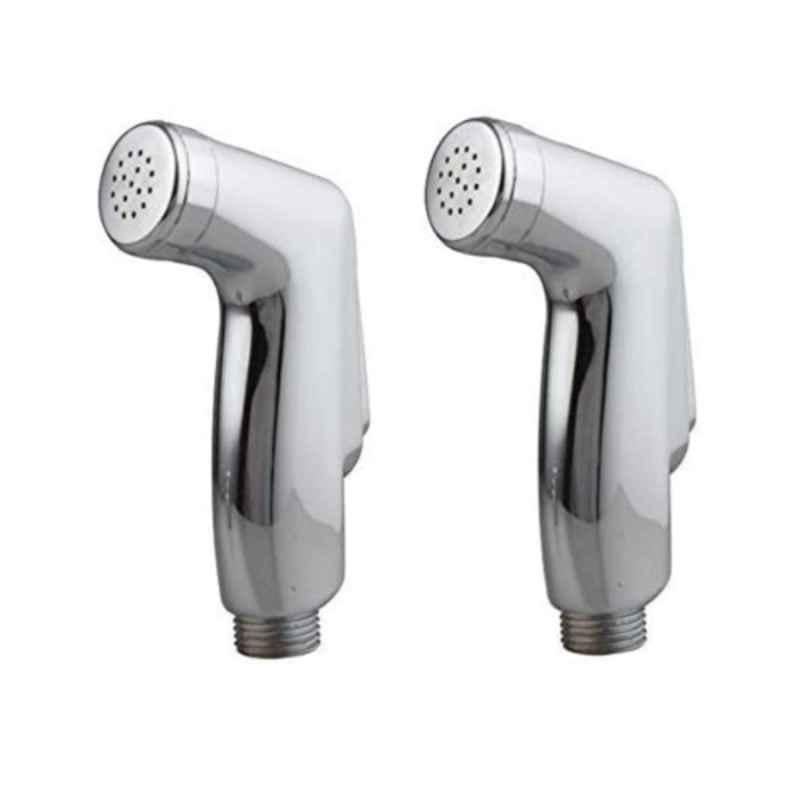 Torofy Jaquar ABS Chrome Finish Silver Bathroom Health Faucet (Pack of 2)