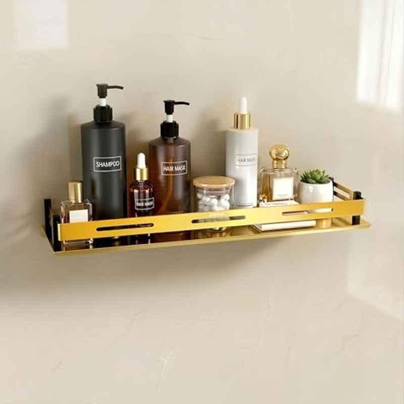 Plantex 18x5 inch Stainless Steel Gold PVD Finish Bathroom Shelf