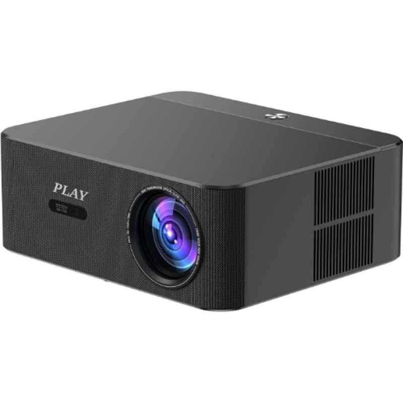 PLAY Mac Pro Black 25000lm 2500 ANSI Android 11 5G WiFi BT UHD Google Certified Auto Keystone Remote Portable Projector