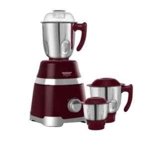 Maharaja Whiteline Ultramax Plus 800W Burgundy Mixer Grinder with 3 Jars, MX-232