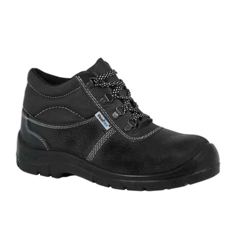 Vaultex SG6 Leather Black Safety Shoes, Size: 40