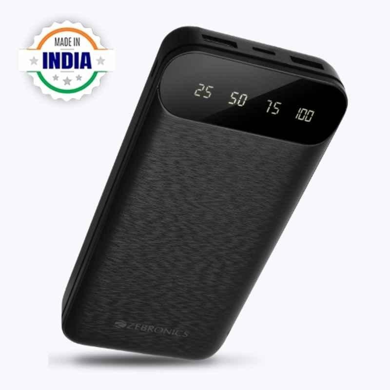 Zebronics MB20000R7 Pro 20000mAh Black Power Bank