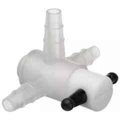 Tarsons Polypropylene & PTFE 3 Way Stopcock, 890020