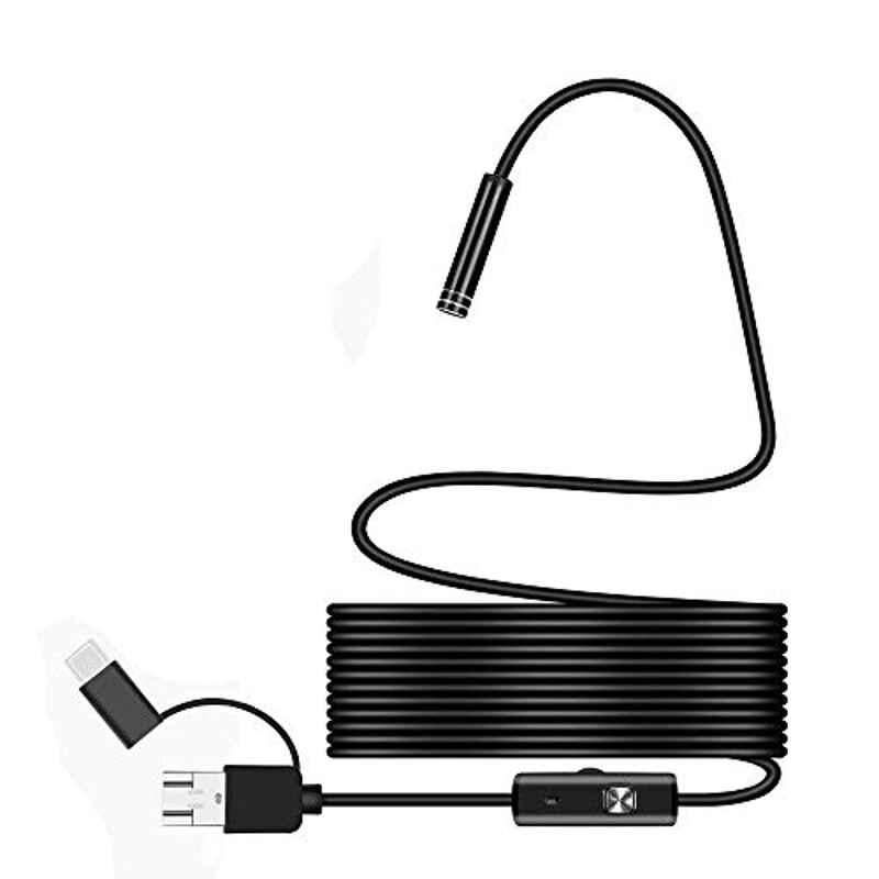 Rubik 7mm Type-C USB Endoscope Camera with 6 Adjustable LED Lights & 3.5m Hard Wire