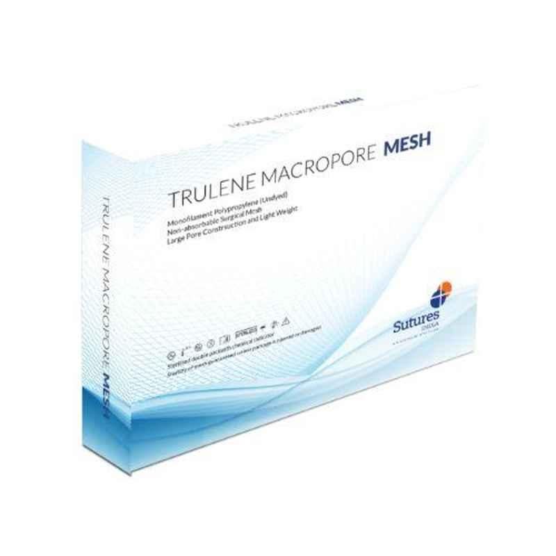Trulene Macro Pore Mesh 4 Units 10x15cm Sterile Polypropylene Surgical Mesh Box, TMM 115