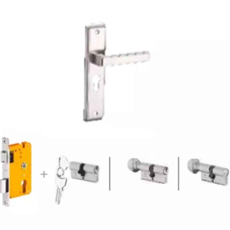 Dorset Kaira HL KAI 8 inch Zinc SC Finish Lock Set with Knob & 60mm Key Cylinder