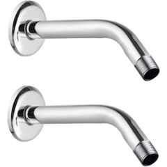 Fastgear 9 inch Stainless Steel Chrome Finish Silver Wall Mounted Overhead Shower Arm, FG3265 (Pack of 2)