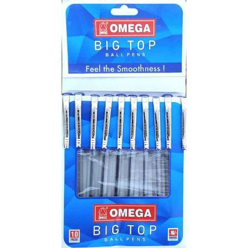 Omega Big Top 100 Pcs Blue Ball Pen Set