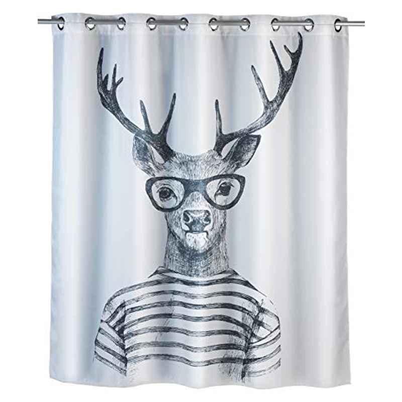 Wenko Polyester Mr. Deer Flex Shower Curtain, 22478100