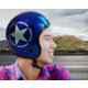 Habsolite HB-ESB Ecco Star Open Face Blue Helmet With Detachable Cap & Adjustable Strap, Size: Medium