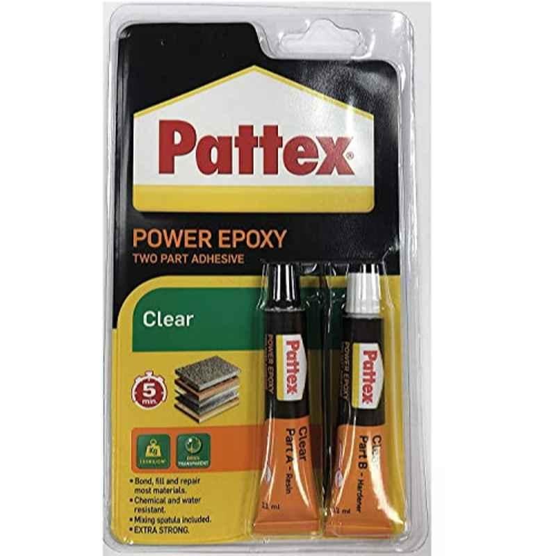 Pattex 22ml Clear Power Epoxy Two Park Adhesive, RIV001