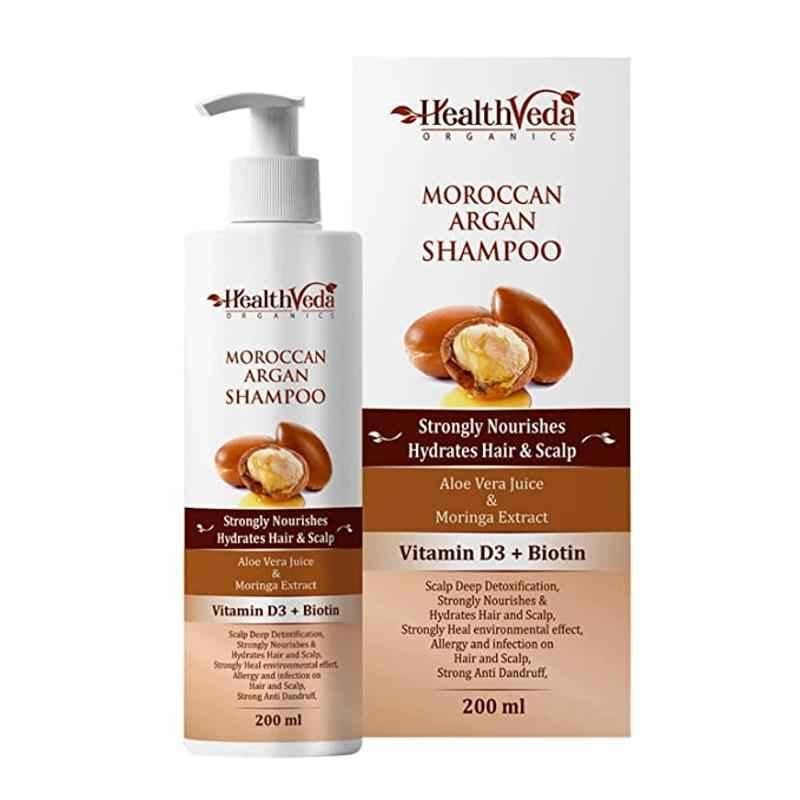 Health Veda Organics 200ml Moroccan Argan Shampoo