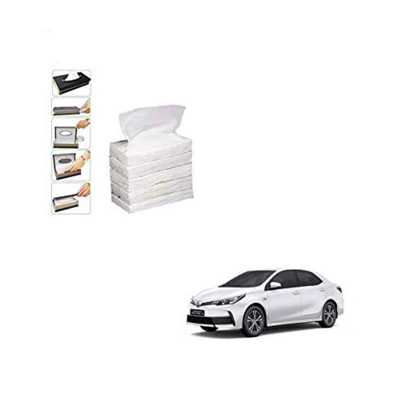 Kozdiko 100 Pulls Dispenser Box Refiller Tissue Paper with 200 Sheets for Toyota Corolla Altis (Pack of 5)