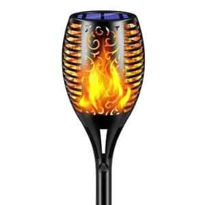 Gigalumi GL-SL011 Yellow 96 LED Solar Mashaal Light Lantern with 3 Mode Attachment & Auto On/Off for Dawn to Dusk Decoration