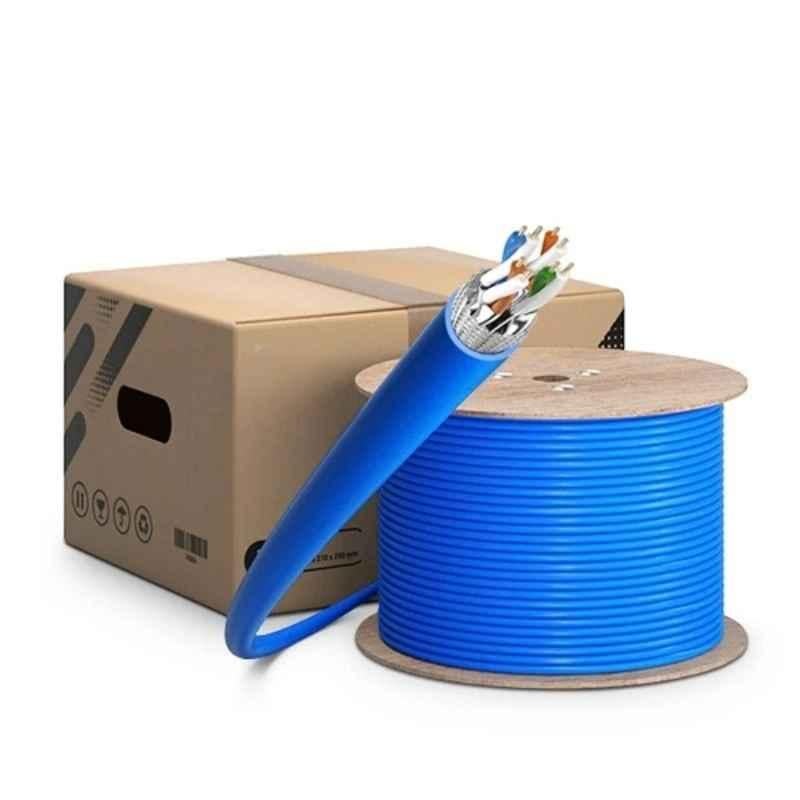 Shield Plus OX-LINK 23 AWG PVC Blue CAT-7 SFTP CCTV Cable, Length: 305 m
