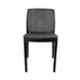 Diya Beeta Black Solid Back Cushion Plastic Chair without Arm