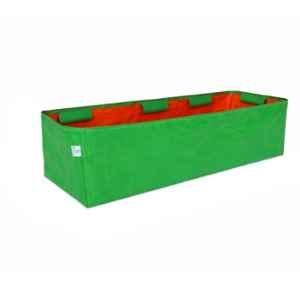 India Green Innovative 36x12x12 inch 220GSM HDPE Green Rectangular UV Treated Grow Bag for Vegetables (Pack of 3)